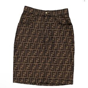 Are you looking for a Fendi Zucca Denim Skirt?